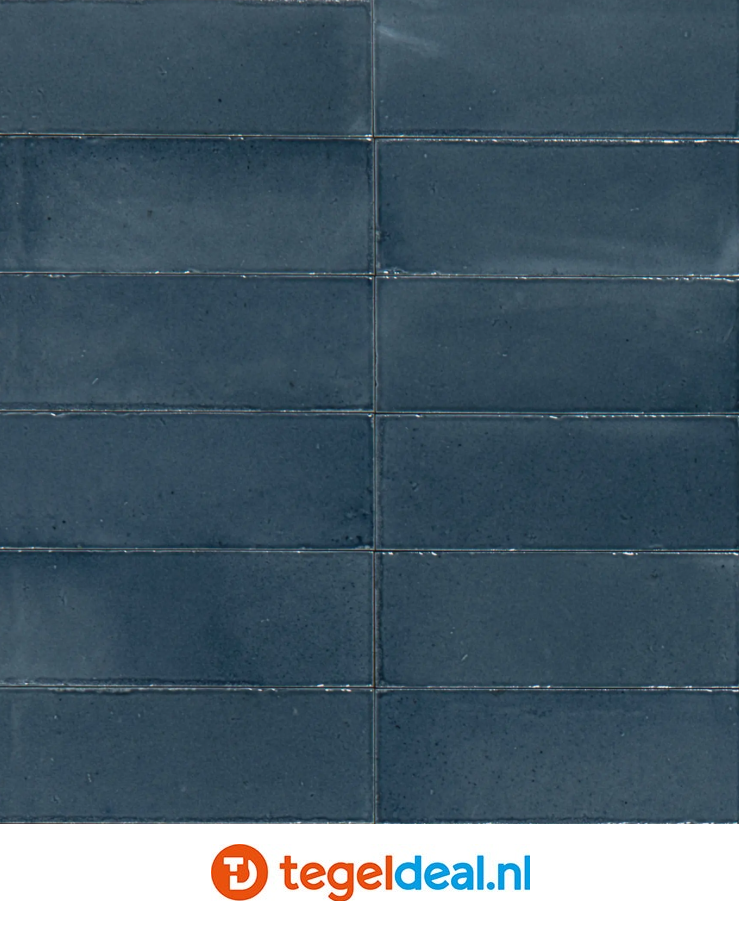Marazzi Rice BLU, 7,5x20 cm M969, handvorm wandtegels