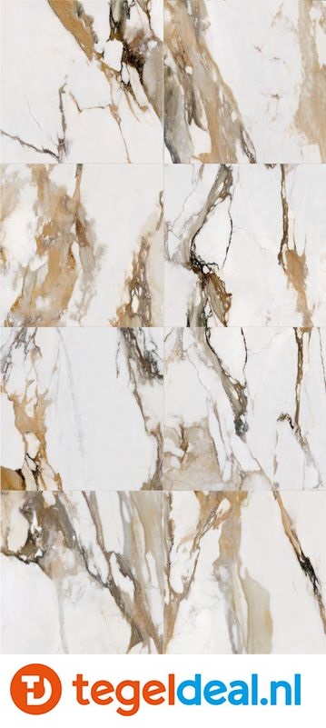 VLT KEOPE 9cento, ALBA ORO Lappato, 60x120 cm