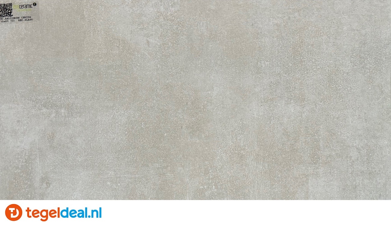 Ecoceramic, Baltimore CENIZA, 90x90 cm Mate, cementlook tegels