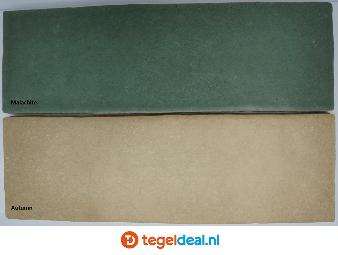 Equipe, Magma MALACHITE, 6,5x20 cm, art 24965, handvorm wandtegels