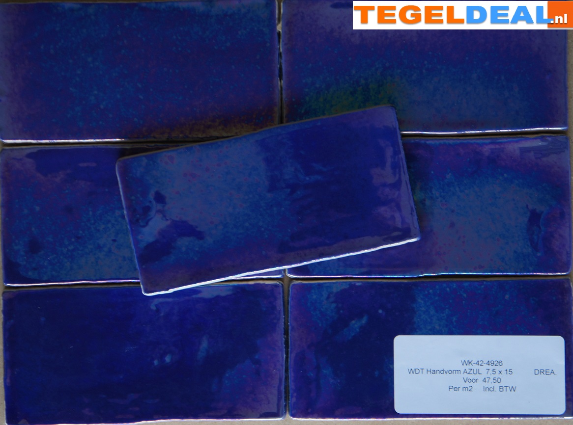 WDT handvorm Life, Dreams AZUL, 7,5x15, 7,5x30 cm WDT handvorm Life, Dreams AZUL, 7,5x15, 7,5x30 cm