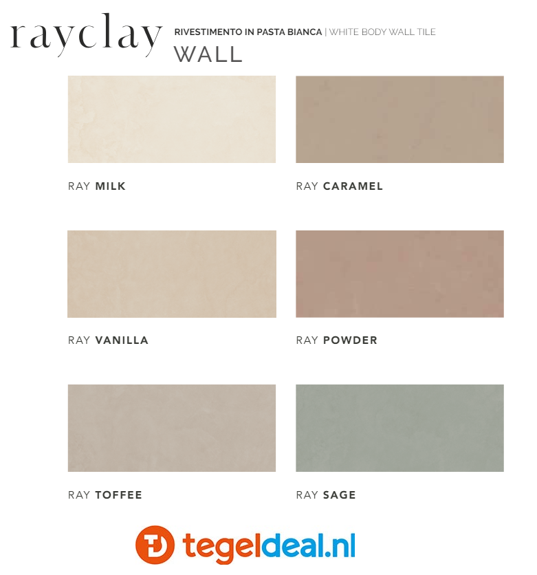 Supergres Rayclay, cementlook tegels Supergres Rayclay, cementlook tegels