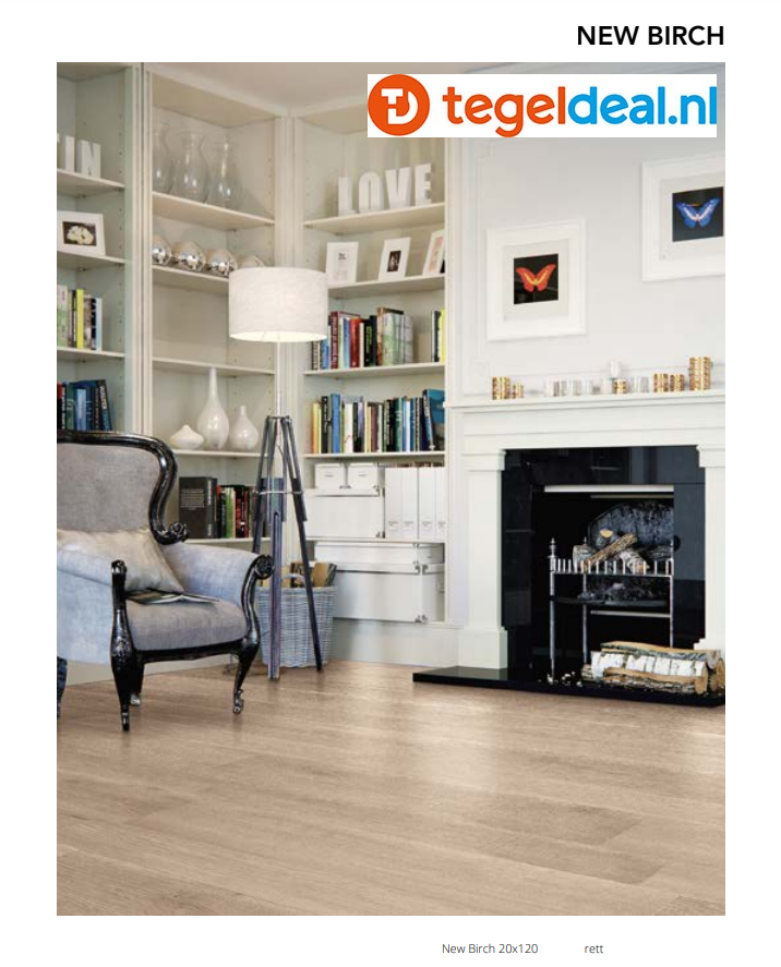 Serenissima Newport 2.0, New Birch, 20x120 cm, houtlook tegels