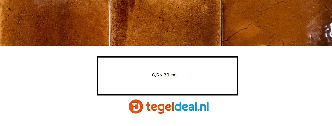 Equipe, Hanoi BURNT RED, 6,5x20 cm, art. 30038, handvorm wandtegels 