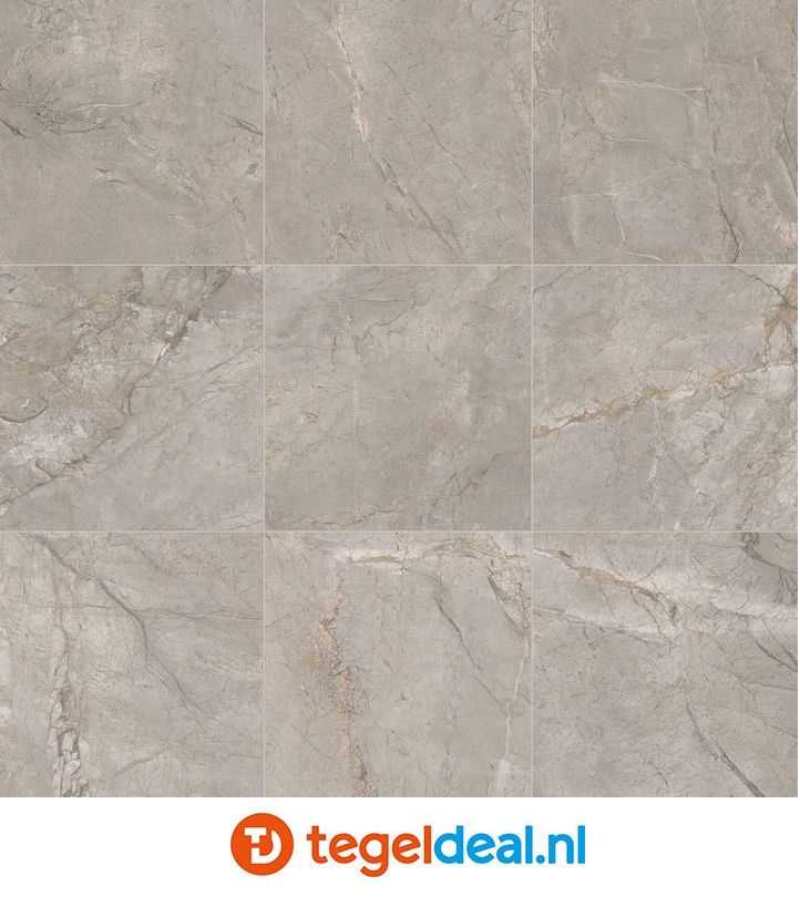 VLT KEOPE Elements Lux, SILVER GREY Lappato, 120x120 cm