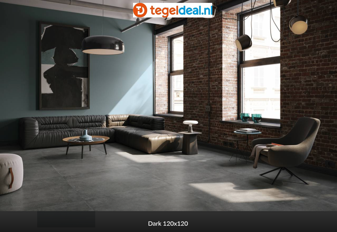 Supergres Your Match DARK, 120x120 cm, MDK1 cementlook tegels
