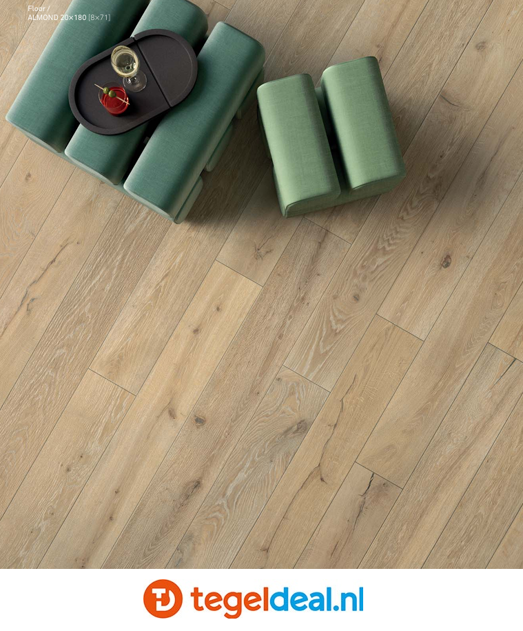 KEOPE Unica ALMOND, 7,5x60 cm, houtlook tegels 
