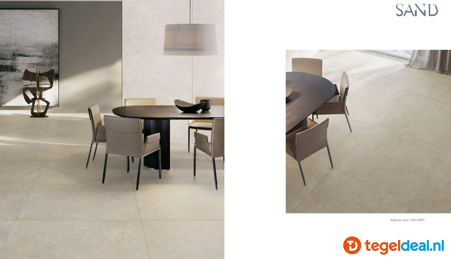 Supergres Kalkarea SAND, 120x120 cm R10