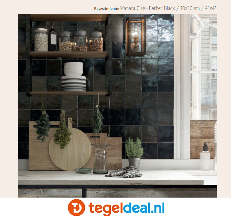 WDT Nanda Tiles, Manara Clay, 10x10 cm, zellige-look WDT Nanda Tiles, Manara Clay, 10x10 cm, zellige-look