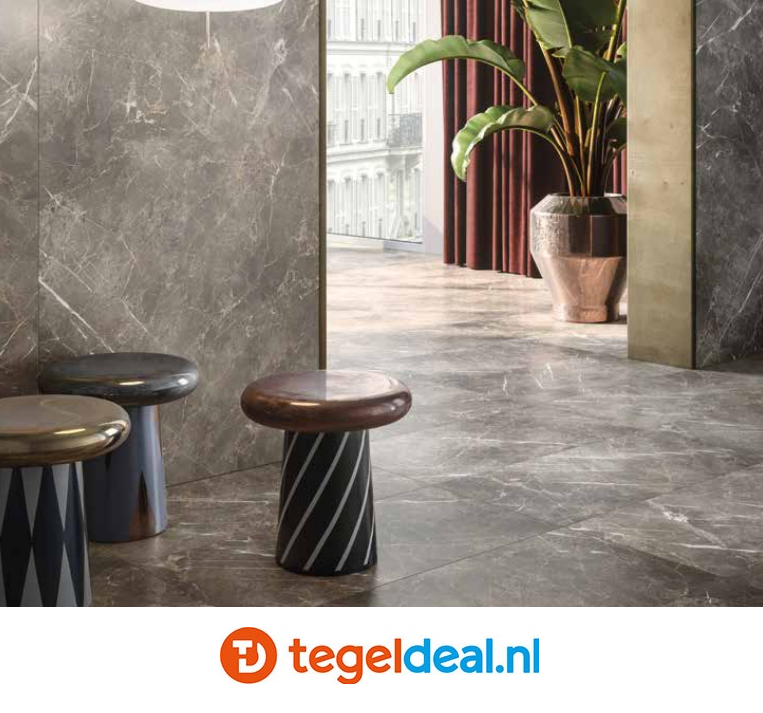 KEOPE Elements Lux, PERSIAN GREY Silky, 120x120 cm