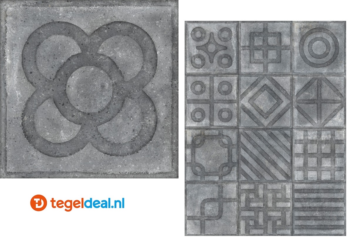VLT Vives World Streets, 20x20 cm, 2 uni-kleuren en 6 decors VLT Vives World Streets, 20x20 cm, 2 uni-kleuren en 6 decors