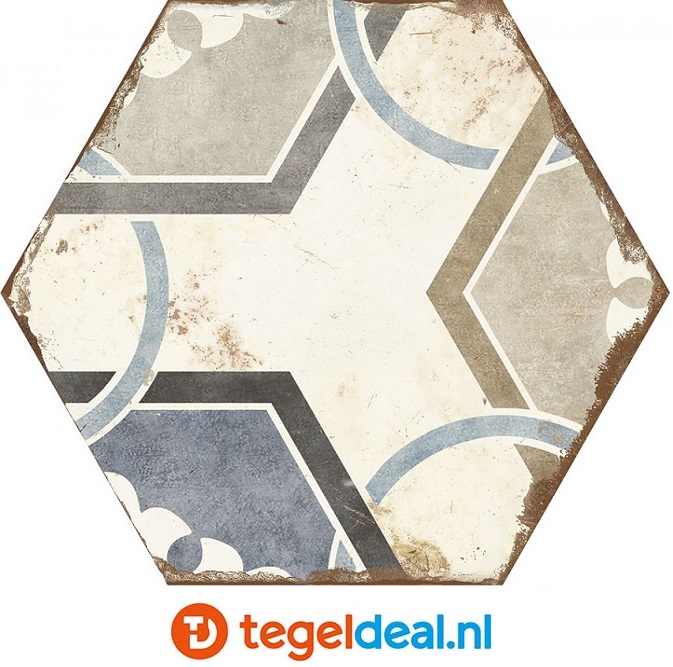 VLT Nanda Tiles, Bohemia DALIA, 21x25 cm, hexagon 