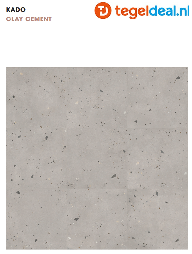 ASCOT DOM, Kado CLAY Cement, 90x90 cm, 02DKDC9922R