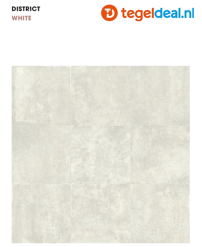 ASCOT DOM, District, White NAT. 60x60 cm 