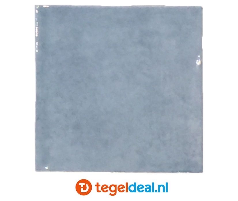 Revoir Paris, Atelier Turquoise, 10x10 cm glans, handvorm wandtegels Revoir Paris, Atelier Turquoise, 10x10 cm glans, handvorm wandtegels