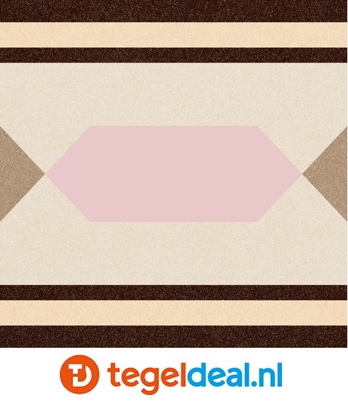 Vives 1900 ORDAL BEIGE, 20x20 cm, patroontegels  