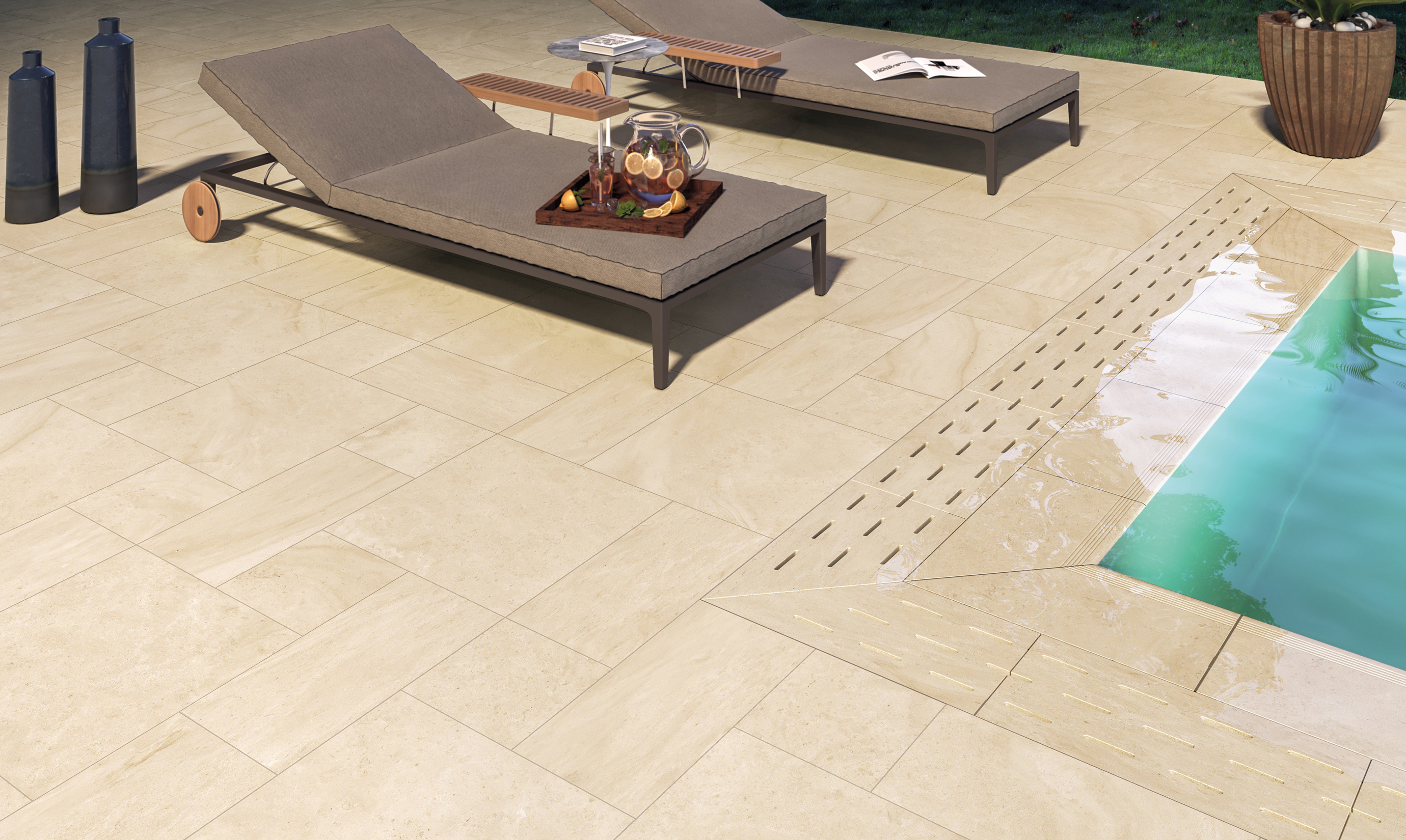 Monocibec, Tradition, natuursteenlook tegels