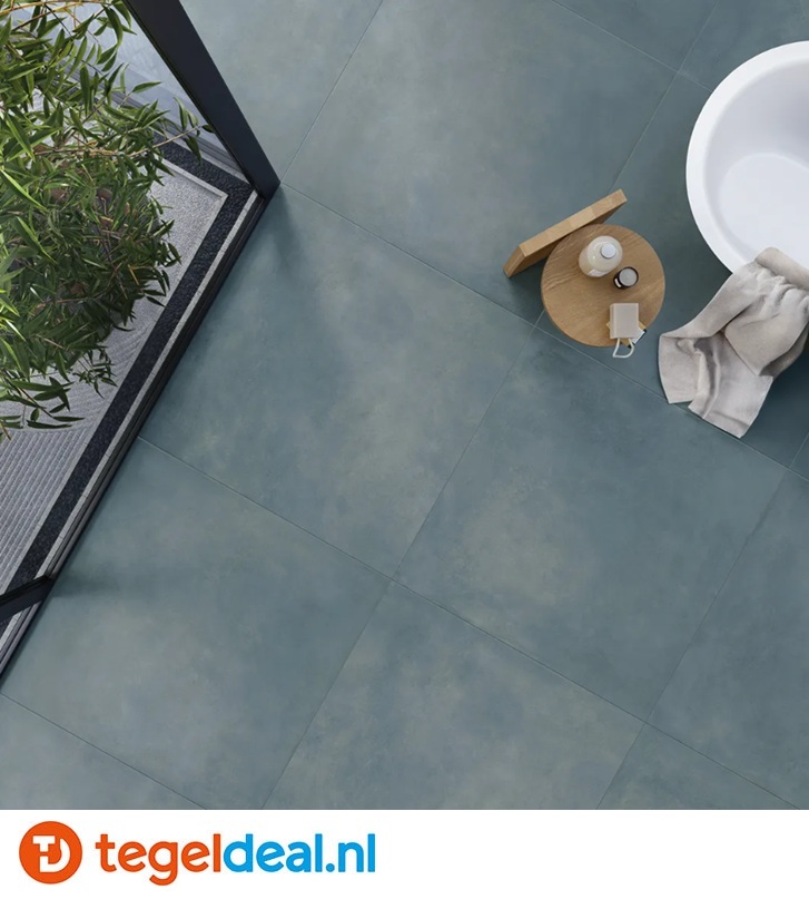 KEOPE Plate TITANIUM, 120x120 cm, metaallook tegels