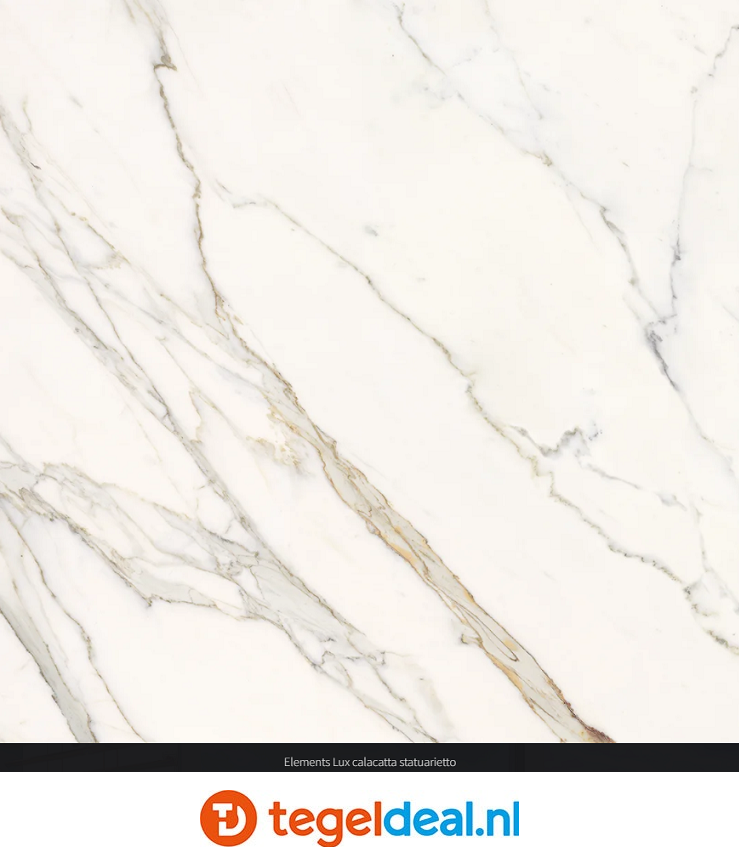 KEOPE Elements Lux CALACATTA STATUARIETTO Natural, 60x120 cm