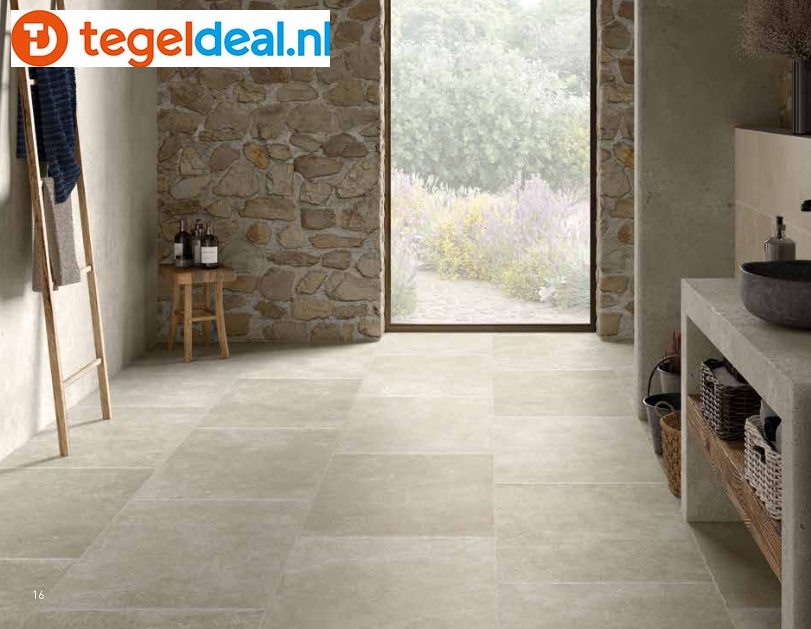SIL Ceramiche, Provence Tarascon, 90x90 cm, natuursteenlook tegels