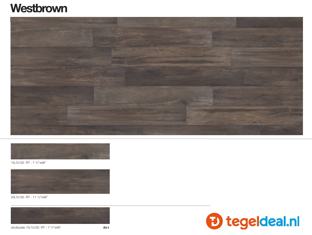 VLT Supergres Travel Westbrown, 20 x 120 cm