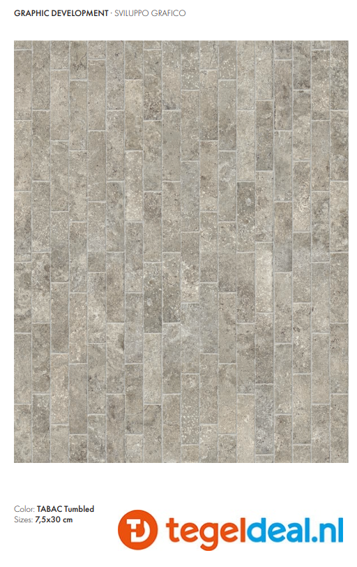 SIL Ceramiche, Cluny TABAC, 60x90 cm Vintage, natuursteenlook tegels - €42,50/m2 / Palletdeal op aanvraag