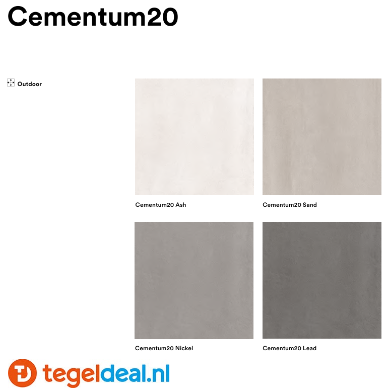 Marazzi Cementum20 Outdoor, cementlook terrastegels Marazzi Cementum20 Outdoor, cementlook terrastegels