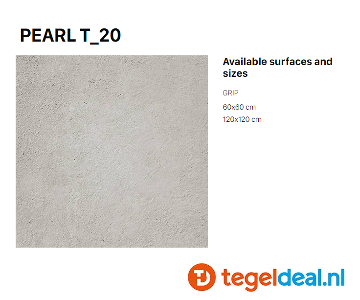 Supergres H.24 Pearl, 60x60x2 cm HPT6, OUTDOOR terrastegels