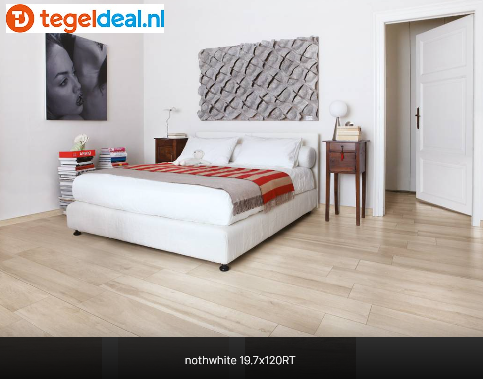 Supergres Travel Northwhite, 20x120 cm, TNW2, houtlook tegels
