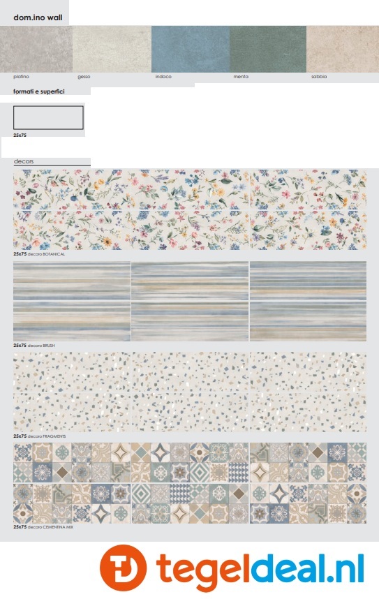Ermes Aurelia, Domino Cenere, 60x119,8 cm, cementlook tegels - €39,50 per m2