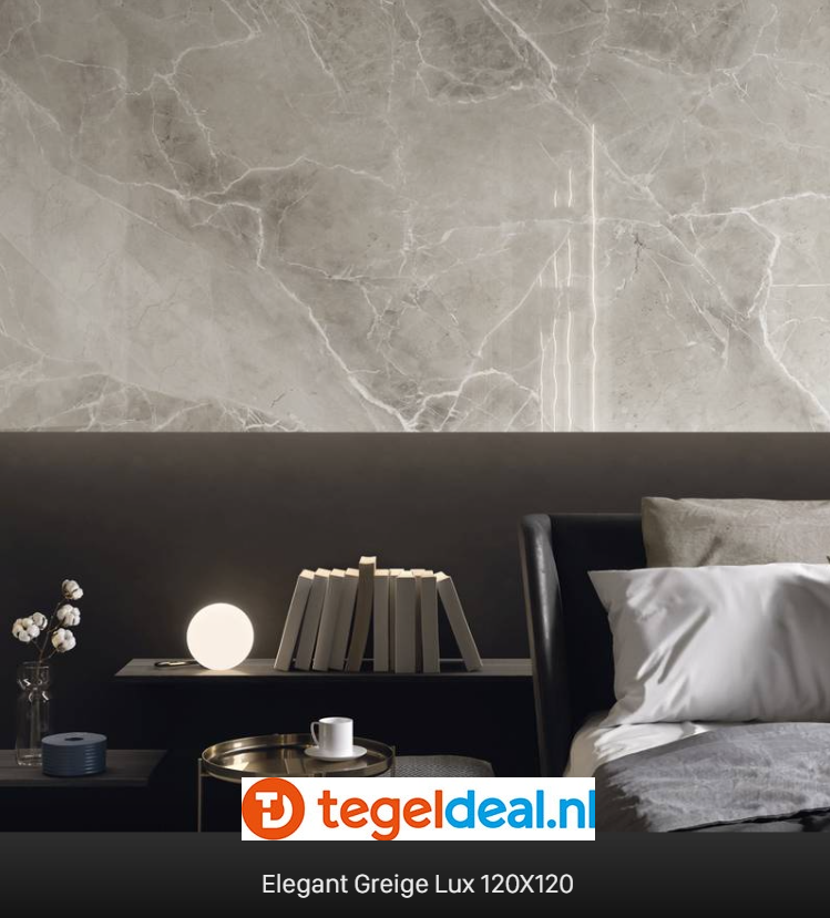 Supergres Purity of Marble, Elegant Greige Lux, 120x120 cm, marmerlook tegels Supergres Purity of Marble, Elegant Greige Lux, 120x120 cm, marmerlook tegels