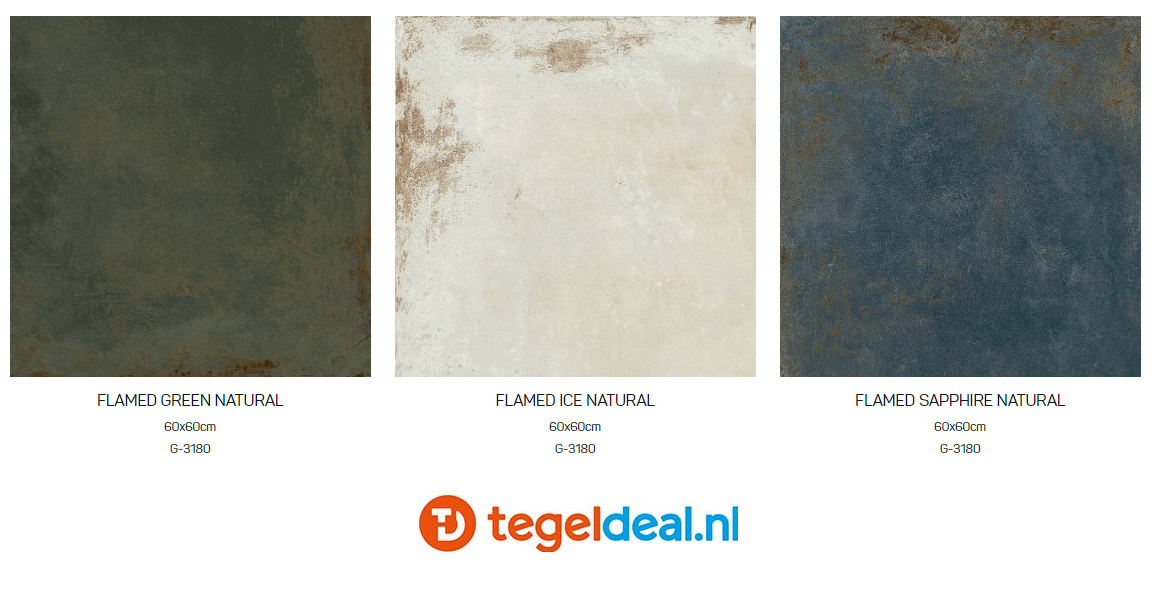 Aparici Flamed SAPPHIRE, 60x60 cm, metaallook tegels