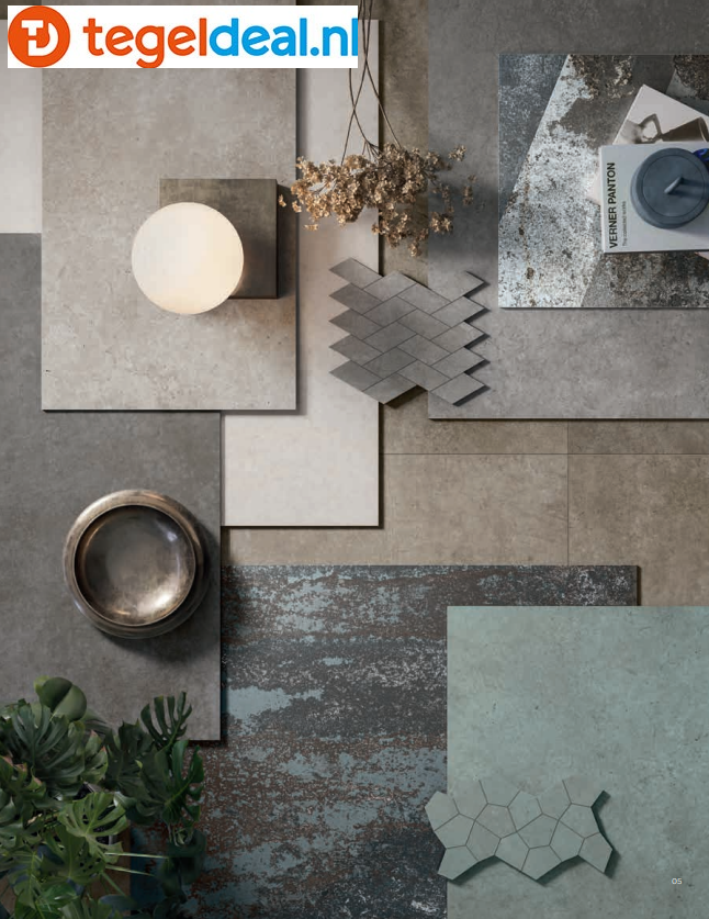 Monocibec, Esprit, beton- metaallook tegels