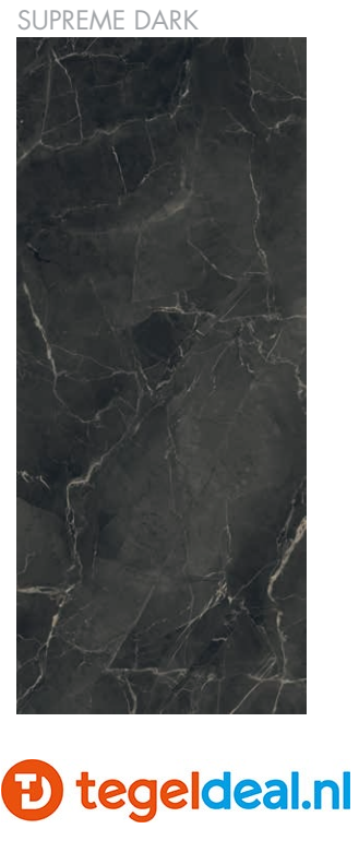 Supergres Purity of Marble, Supreme Dark Lux, 60x120 cm, marmerlook tegels Supergres Purity of Marble, Supreme Dark Lux, 60x120 cm, marmerlook tegels