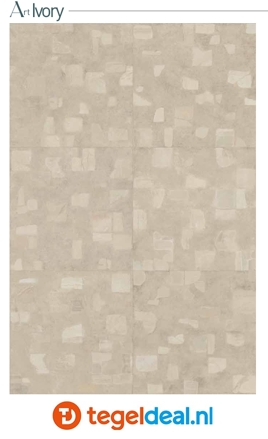 SIL Ceramiche, Concrediana ART IVORY, 60x120 cm Natural SIL Ceramiche, Concrediana ART IVORY, 60x120 cm Natural