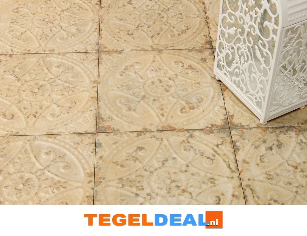 Peronda, Fs Saja-B, Beige, 33x33 cm, vintage patroontegels