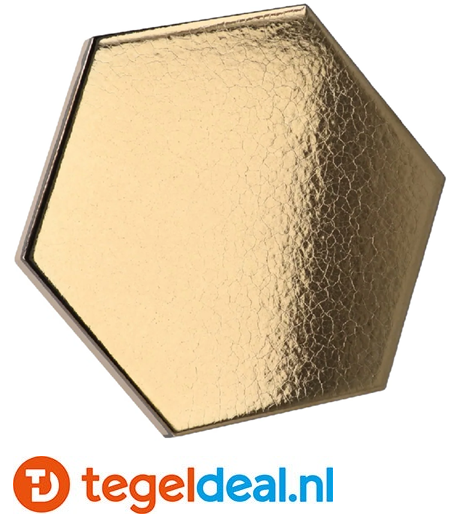 OPRUIMING : 0,61 Equipe, Scale Hexagon METALLIC, 12,4x10,7 cm, 21911, hexagon wandtegels - 0,61 m2 voor 35,00 euro 
