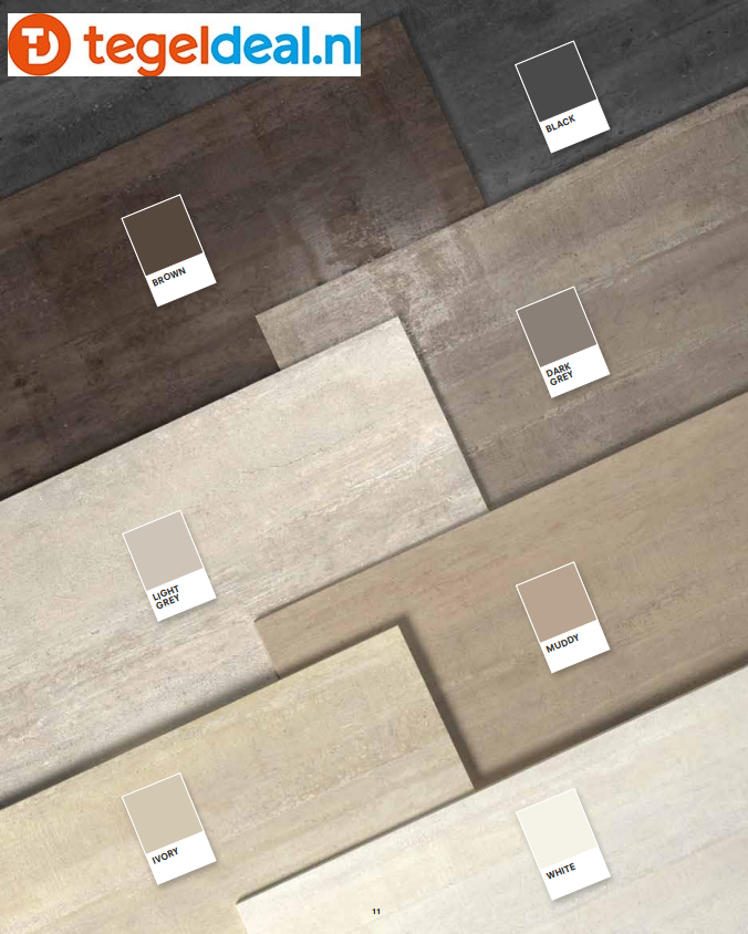 Castelvetro, serie Concept Deck, natuursteenlook tegels