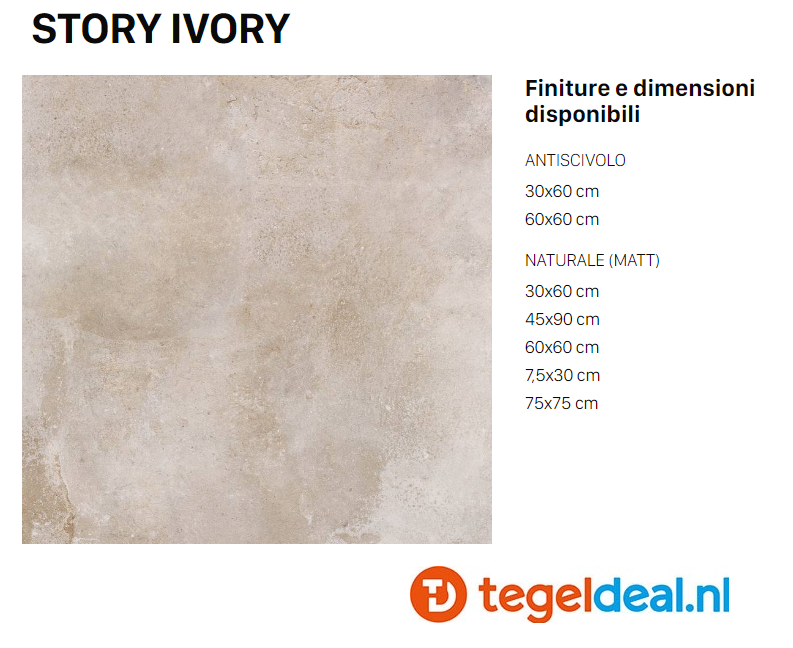 VLT Supergres Story Ivory, 30 x 60 cm