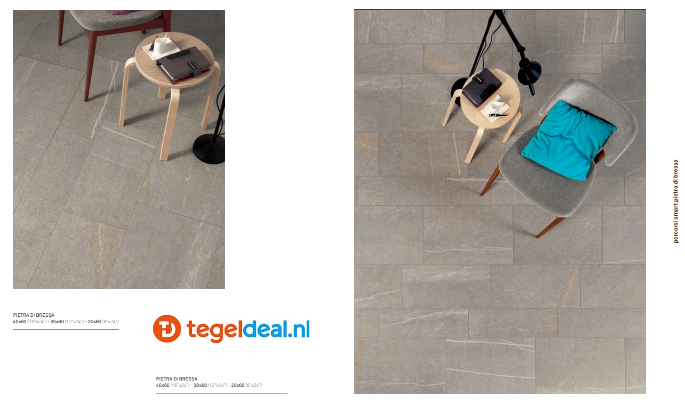 TRT KEOPE Percorsi Smart, Pietra di Bressa, 120x120x2 cm K2