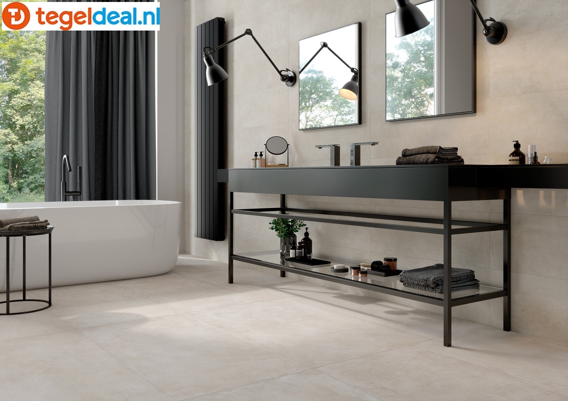 Marazzi Plaza, betonlook tegels - 4 kleuren - 6 formaten 