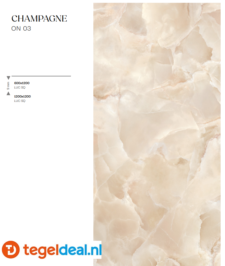 Mirage Onyce, onyx-look tegels in 6 kleuren