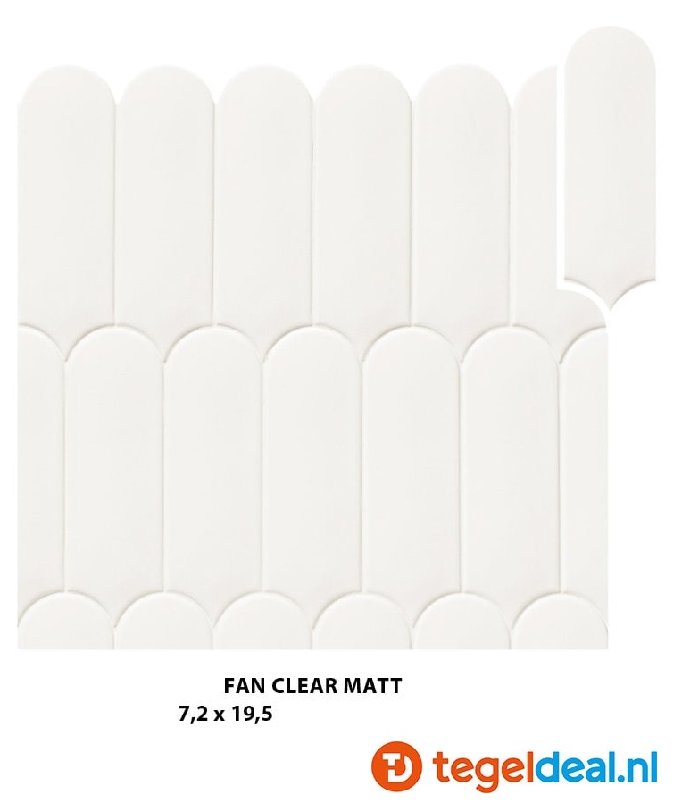 WDT Natucer Fan, 7,2x19,5 cm, 5 kleuren mat en glans WDT Natucer Fan, 7,2x19,5 cm, 5 kleuren mat en glans