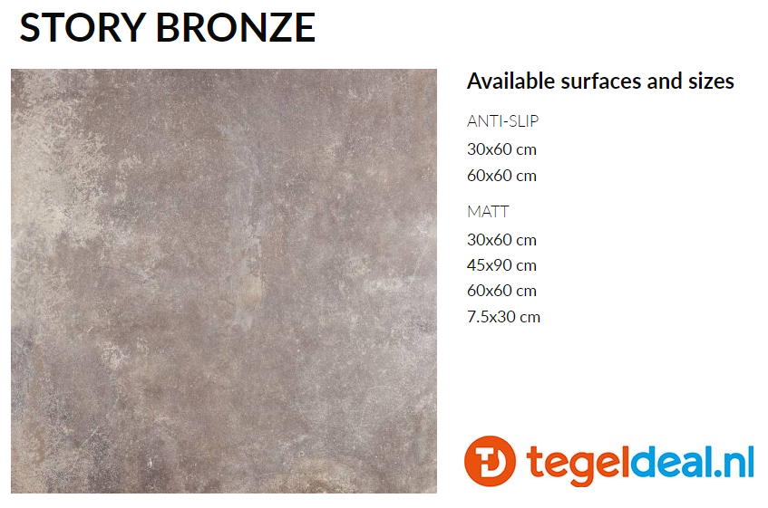 VLT Supergres Story Bronze, 60x60 cm, SBR7