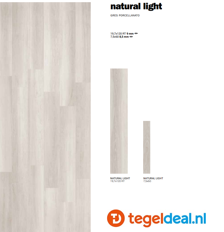 VLT Supergres Natural Appeal Light, 20x120 cm, NT12