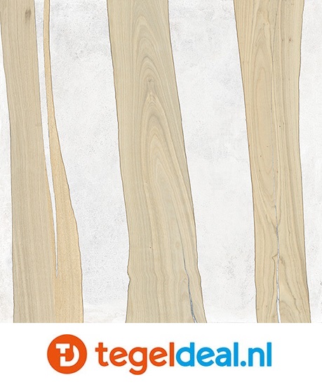 SIL Ceramiche, Industrial FUSION ICE, 60x120 cm, beton- houtlook tegels