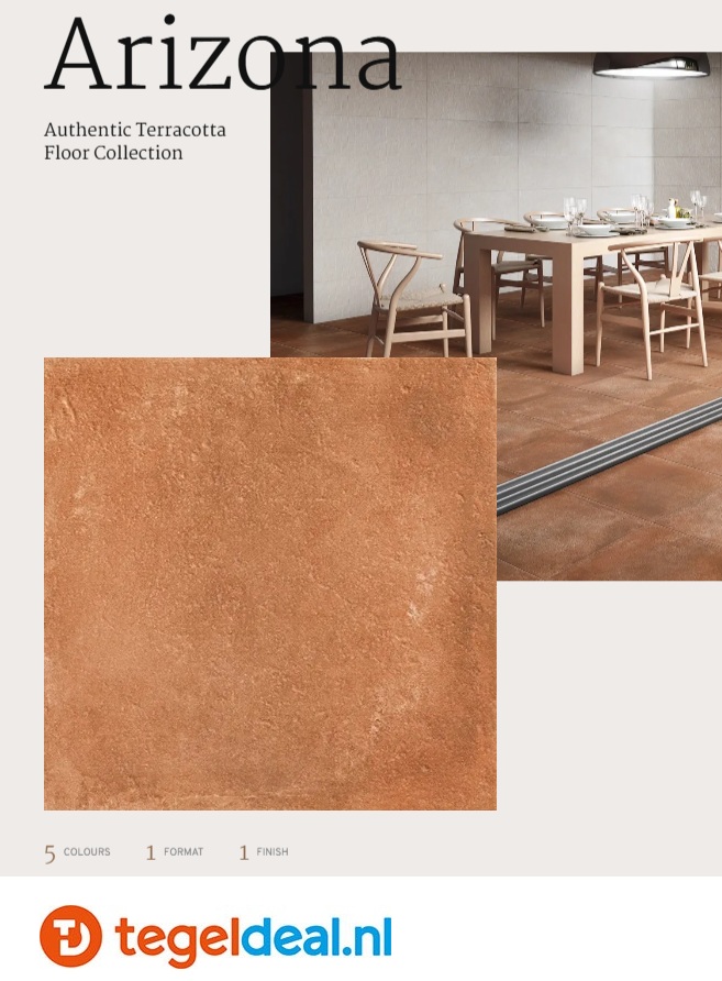 Revigres, Arizona, terracottalook tegels voor vloer en wand 