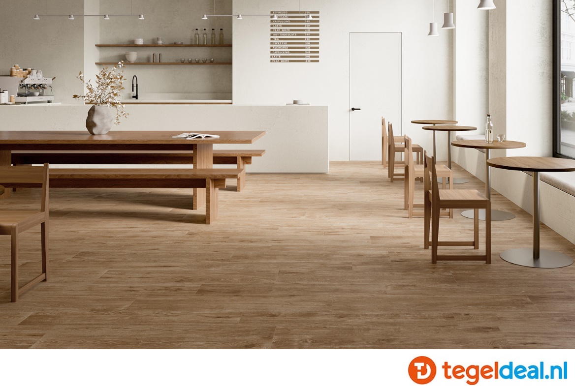 SIL Ceramiche, Royal Oak, BROWN, 20x120 cm, houtlook tegels - €38,50 per m2 / Palletdeal op aanvraag