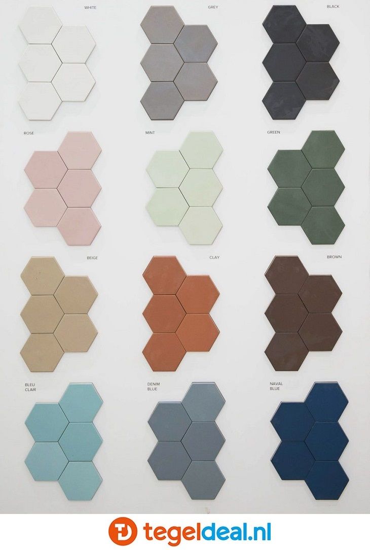 OPRUIMING :  3,44 m2 Equipe, Kromatika, Mint, 11,6x10,1 cm, 26468, hexagon vloer- wandtegels - 3,44 m2 voor 175,00 euro  