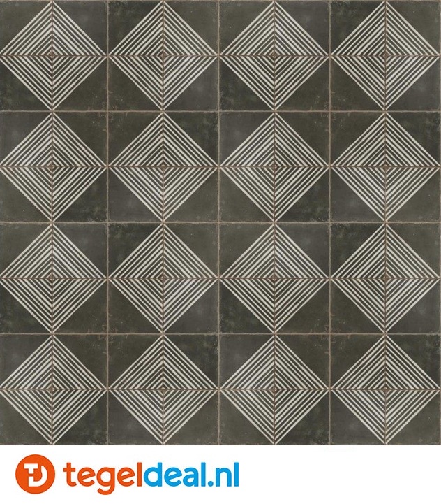 Peronda, Fs Rombos-N, 45x45 cm, vintage patroontegels